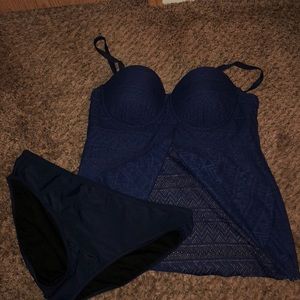 Lace tankini set